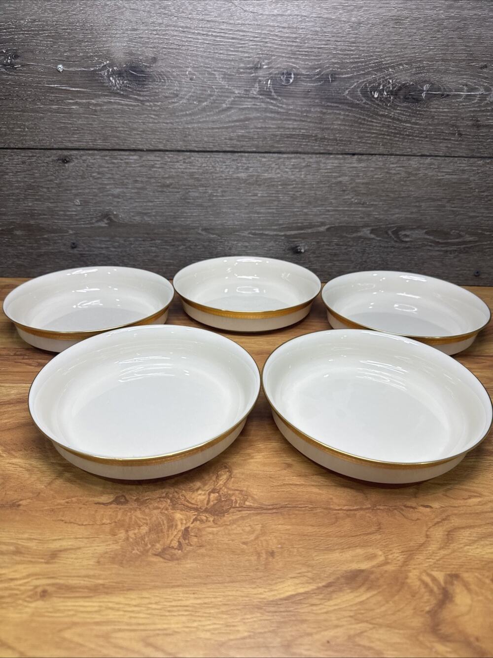 Lenox Aristocrat Gold Encrusted Pasta Bowl 7-5/8”~set Of 5